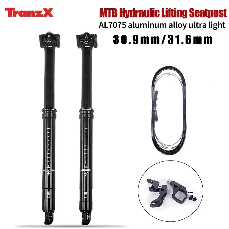 Tranz-x ドロッパーシートポスト 内部ケーブルルーティング 30.9mm