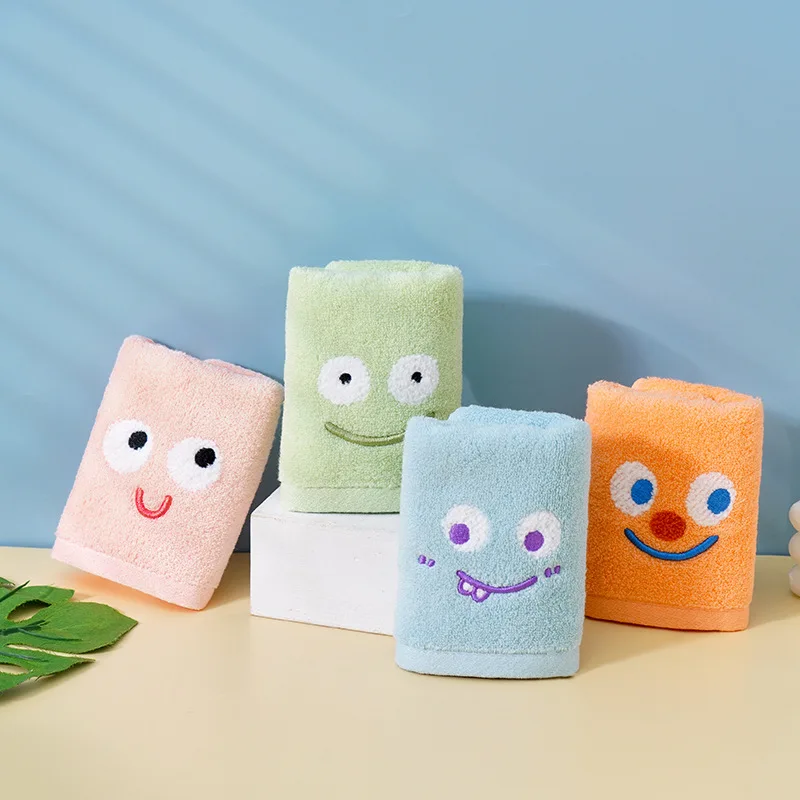 

Pure Cotton Towels For Kids Cute Absorbent Household Quick Drying Spa Body Wrap Face Hair Shower Washing Towels Kawaii Towels