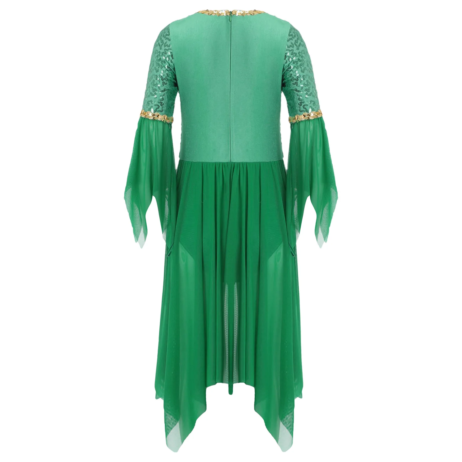 زي الأميرة الفاخر للفتيات مع تفاصيل لامعة، فستان جنية ساحر للعب السحري وحفلات الهالوين التنكرية