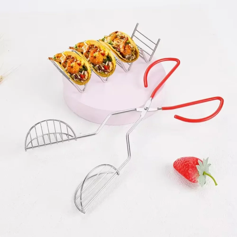 Taco Holder Shell Maker Press Tortilla Fryer Tong Plated Tortilla Press Prensa Para Tortillas Ortilla Maker Machine Tortilllera