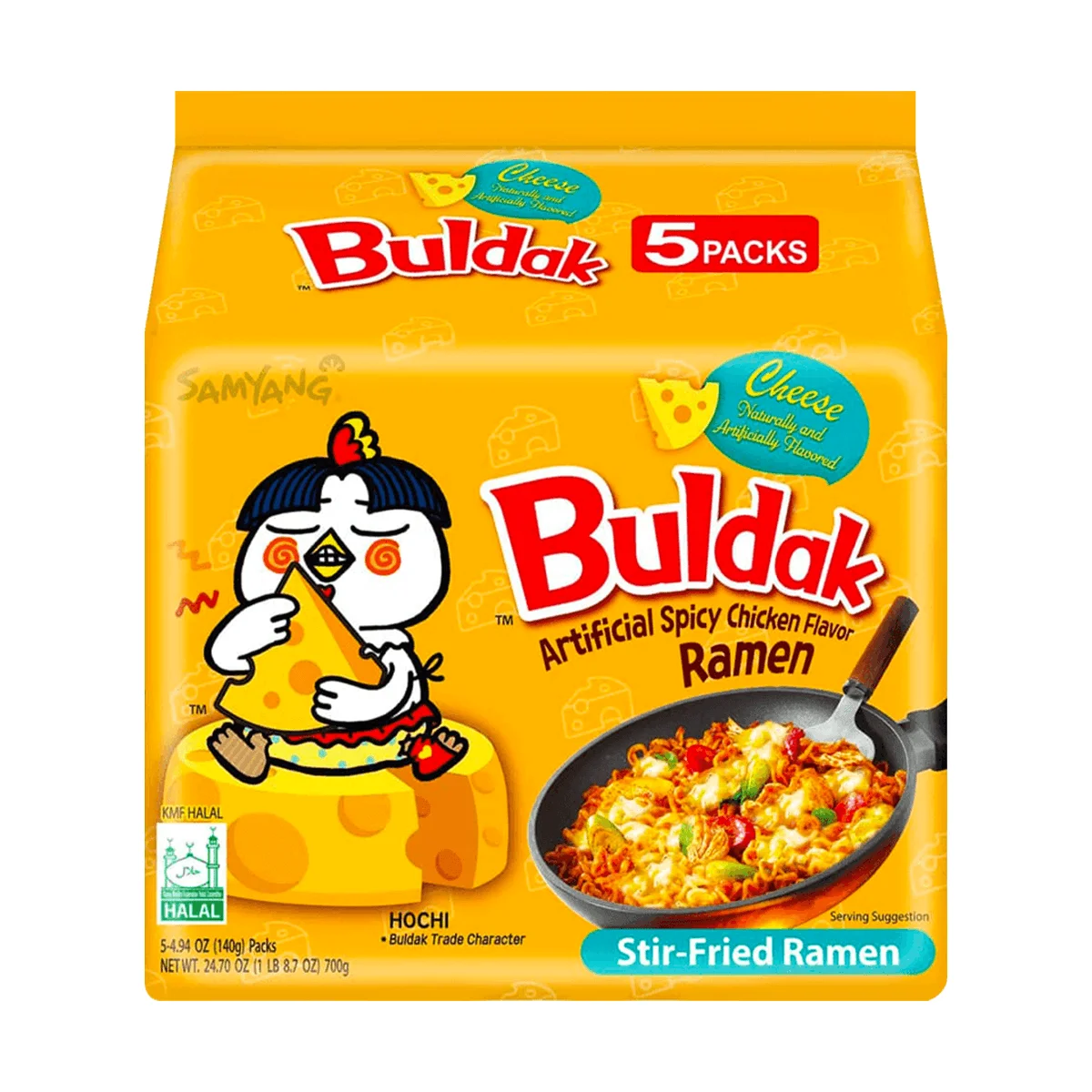 [2 zestawy 30 sztuk] koreański makaron Buldak smażony Ramen-limonka Habanero, Carbonara, smak sera, 72.25 uncji * 2 zestawy, 30 sztuk