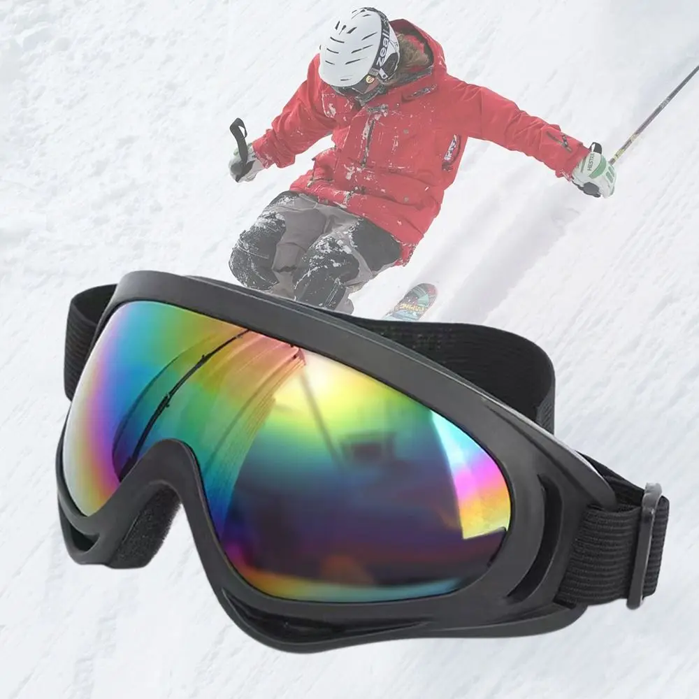 PC Safety Goggles Outdoor Windproof Anti-Fog Snowboard Goggles Snowproof UV Protection Winter Ski Glasses Women