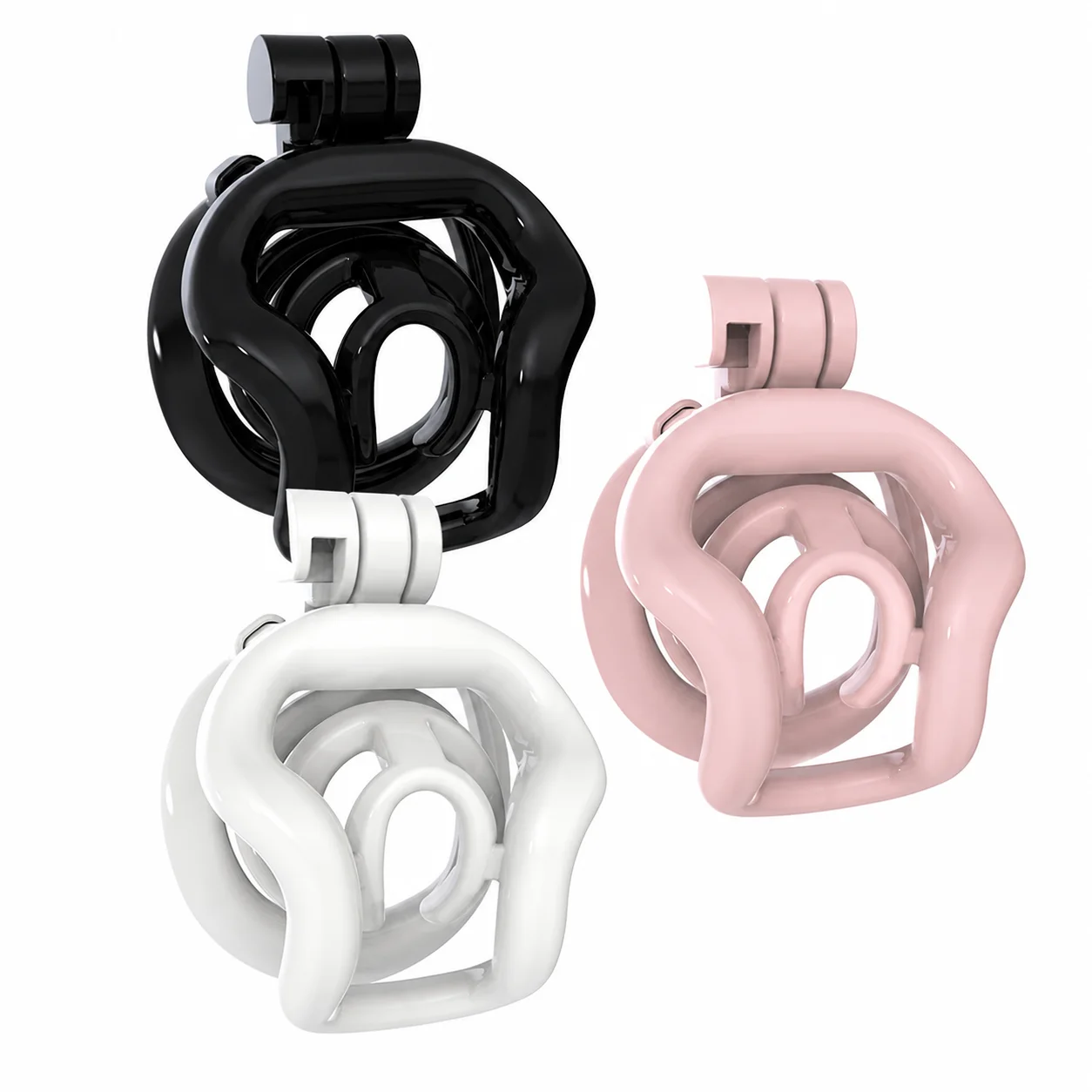 Double-layer Male Chastity Lock Male Chastity Cage Device CB Lock Penis Restraint Abstinence BDSM Adult Supplies Sex Toys