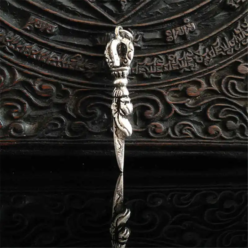 Тибетские металлические медные подвески-амулеты Ваджра для мужчин маленького размера TBP193