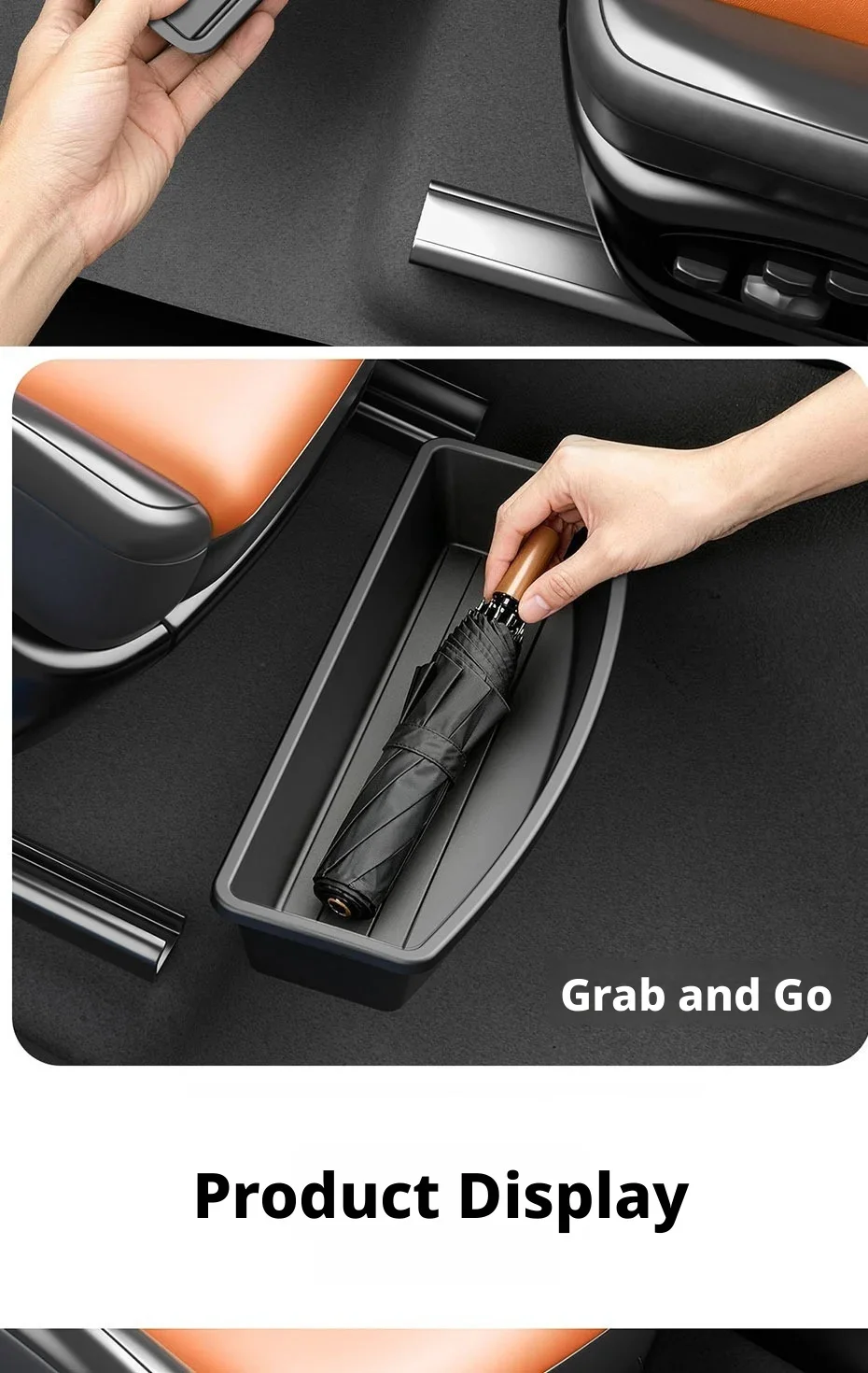 Aufbewahrungsbox unter dem Sitz Universelle Auto-Sitz-Organizer-Box Abnehmbare Aufbewahrungsbox Gadget-Etui Universelles Zubehör – Detail 11