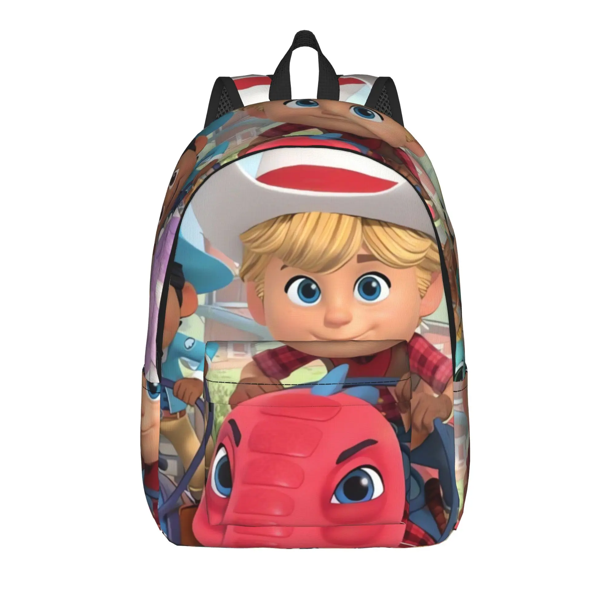 D-Dino Ranch Backpack Boy  Pattern Backpacks Polyester Kawaii School Bags Hiking Designer Rucksack