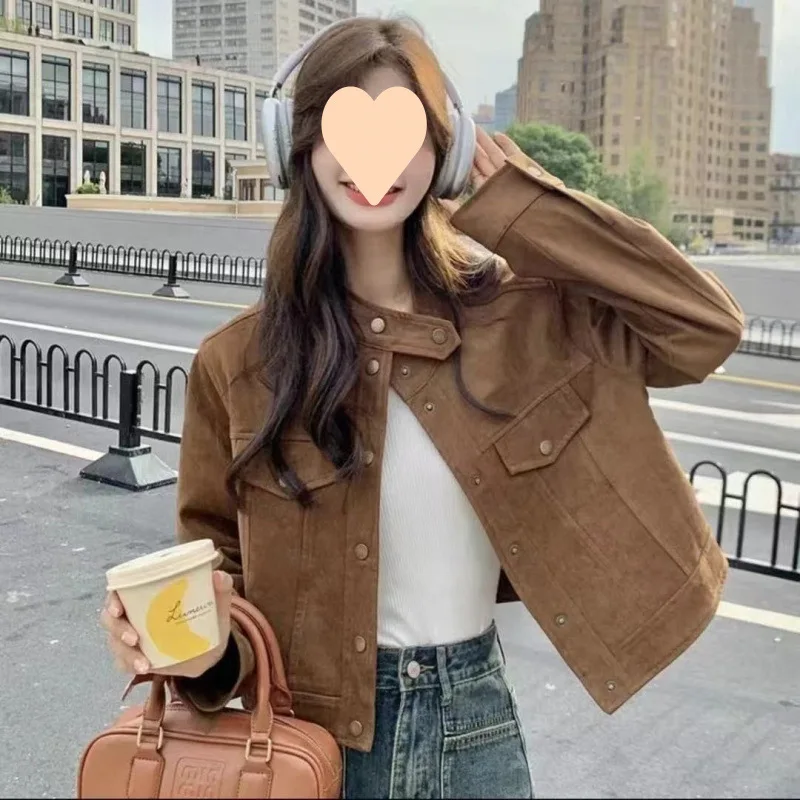 

New Autumn and Winter Retro Loose Casual and Versatile Short Jacket Small Top