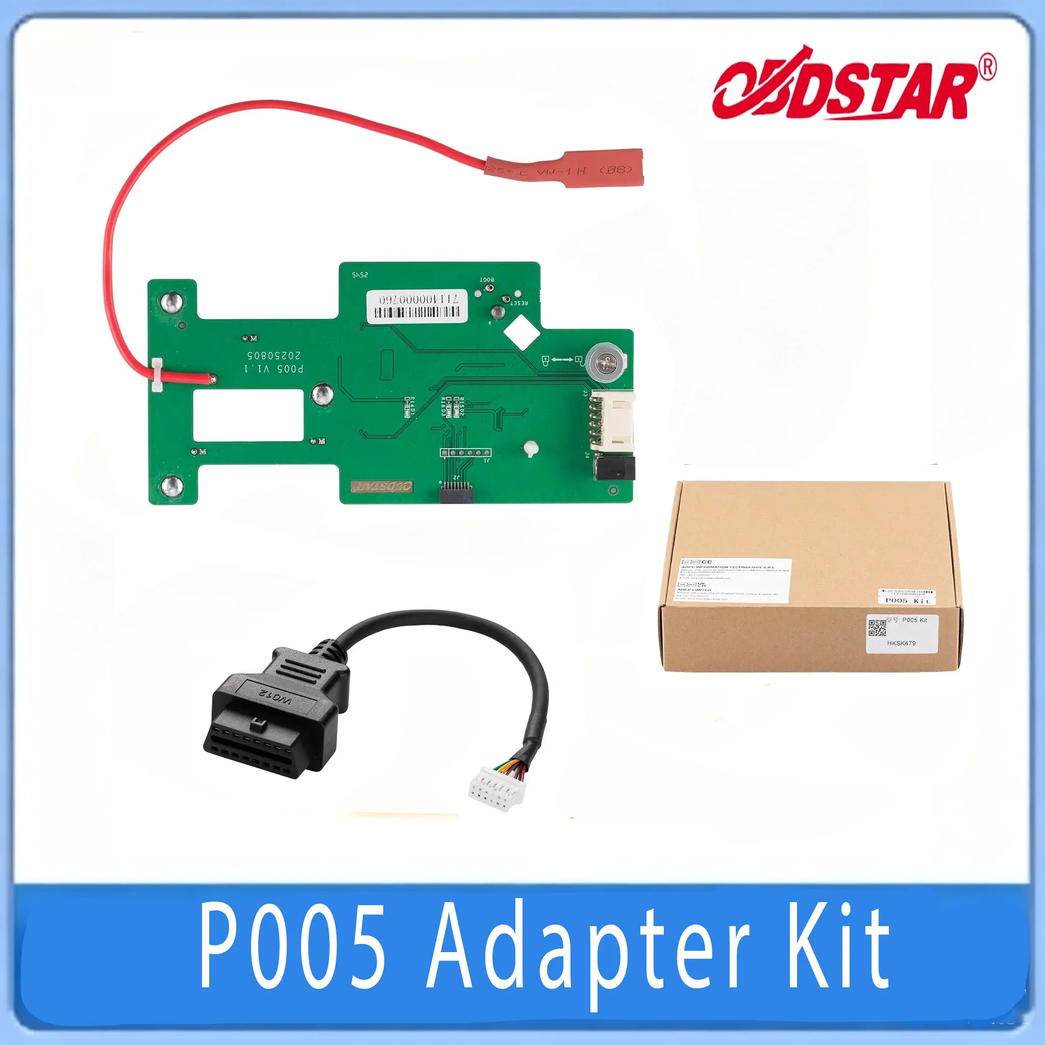 Auto Repair P005 Connection Adapter Kit BDC02 Immobilizer Programming Support OBD and BOOT Working Mode