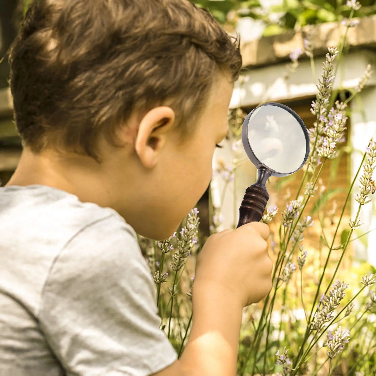 

Retro Metal Magnifying Glass Classic Handheld Reading Magnifier For Books Insects Jewelry Coins Crafts Science Portable