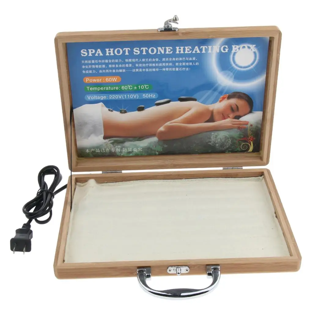 Professional Hot Stone Heater Warmer Device Body Relax for 16Pcs Stones