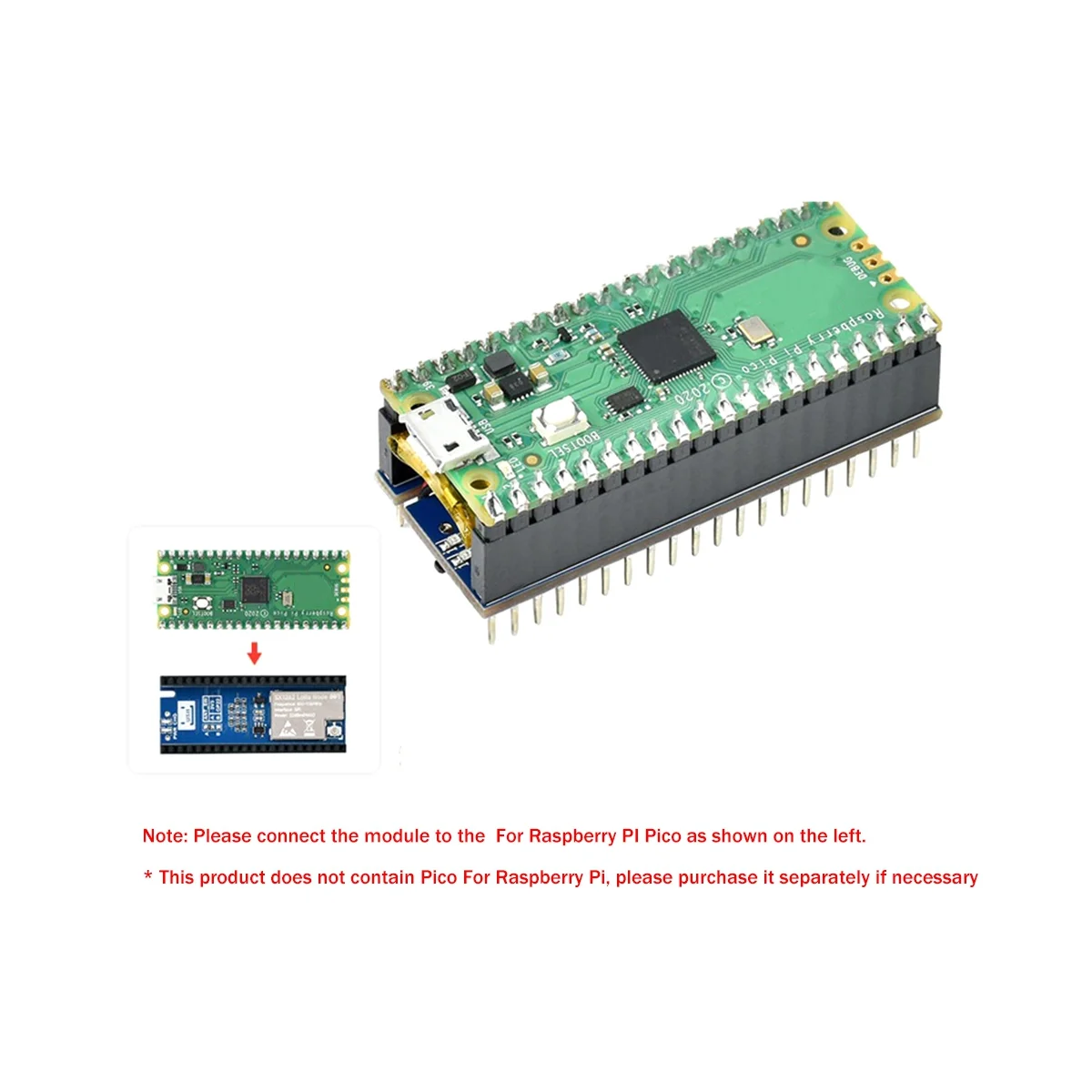 Módulo Placa de Expansão para Raspberry Pi, Pico LORA Node, SX1262, 902-930MHz, Suporte LoRaWAN