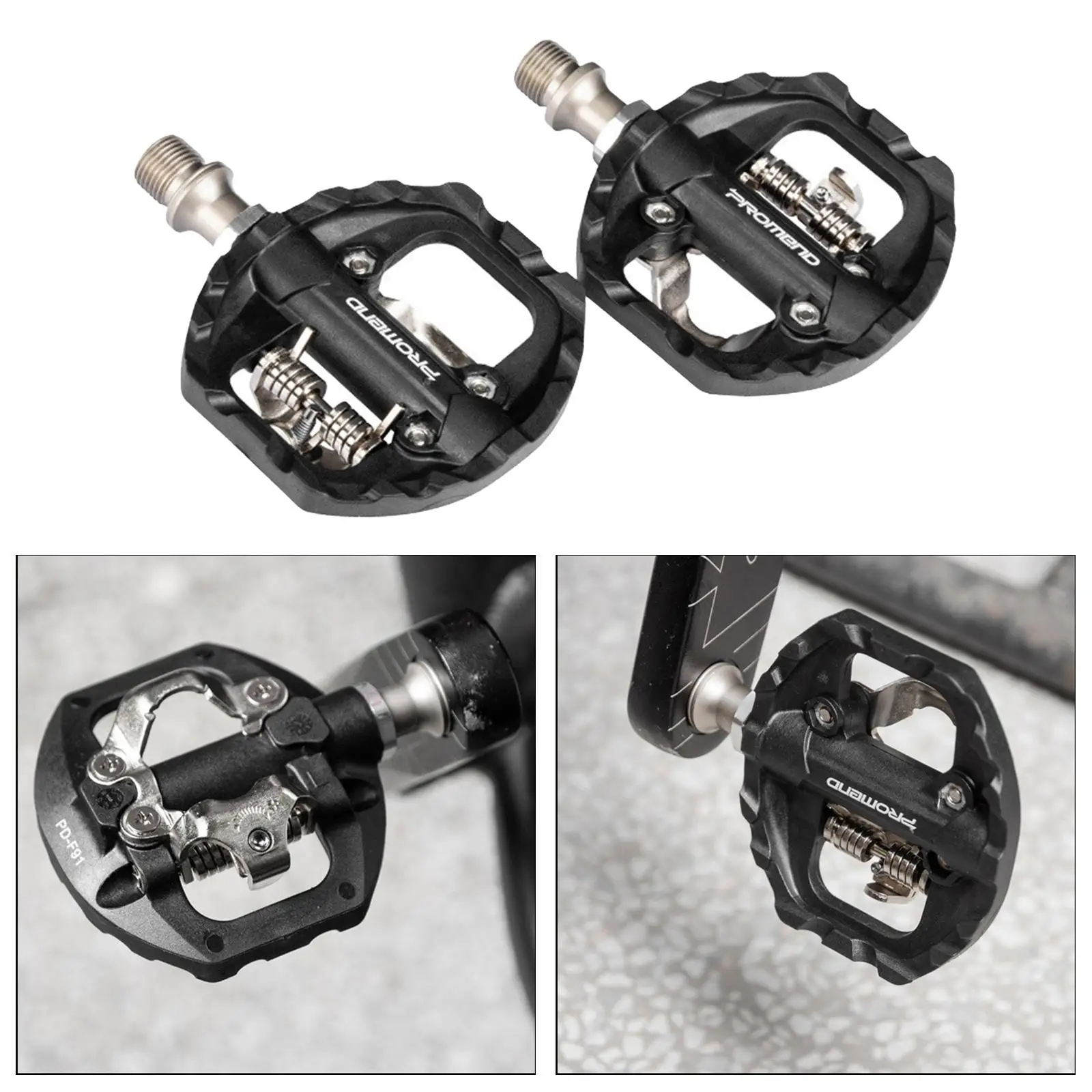 

Afterglow MTB Bike Clipless SPD Alloy Bicycle Pedal and Cleats Dual Function