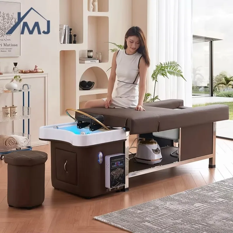 Beauty Salon Hair Washing Bed Electric Backrest Lifting Pedicure Head Spa Shampoo Chair