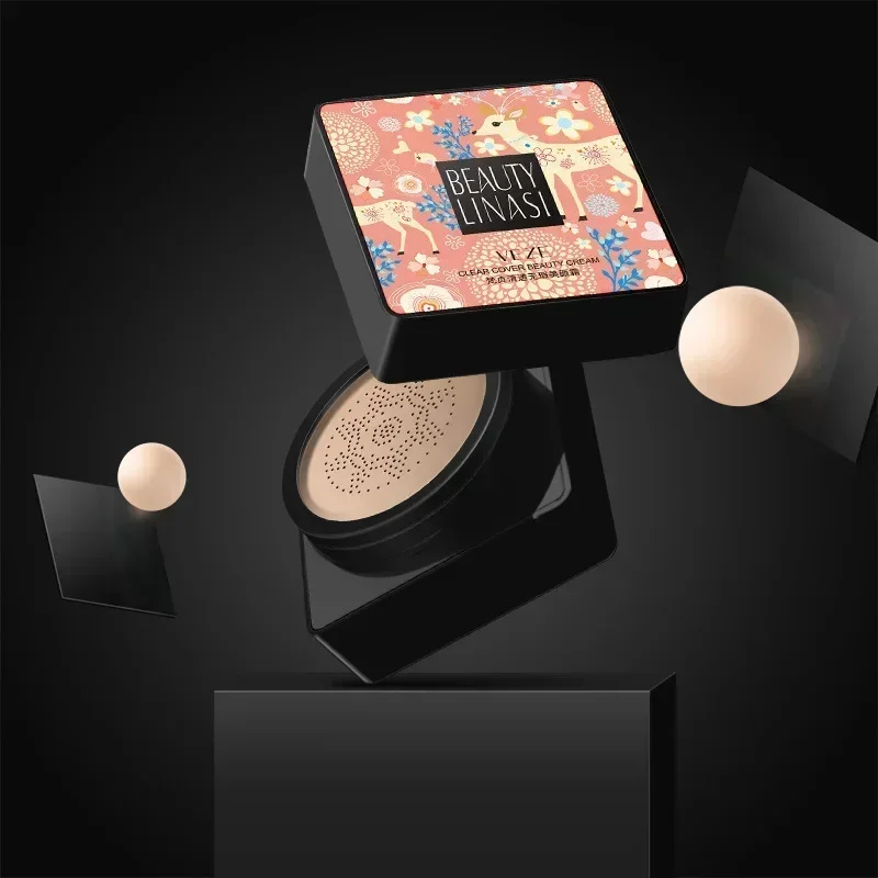 VENZEN BB Air Cushion CC Cream Foundation Concealer Pilzkopf Aufhellung Wasserdicht Erhellen Sie den Grundton des Gesichts Koreanisches Make-up