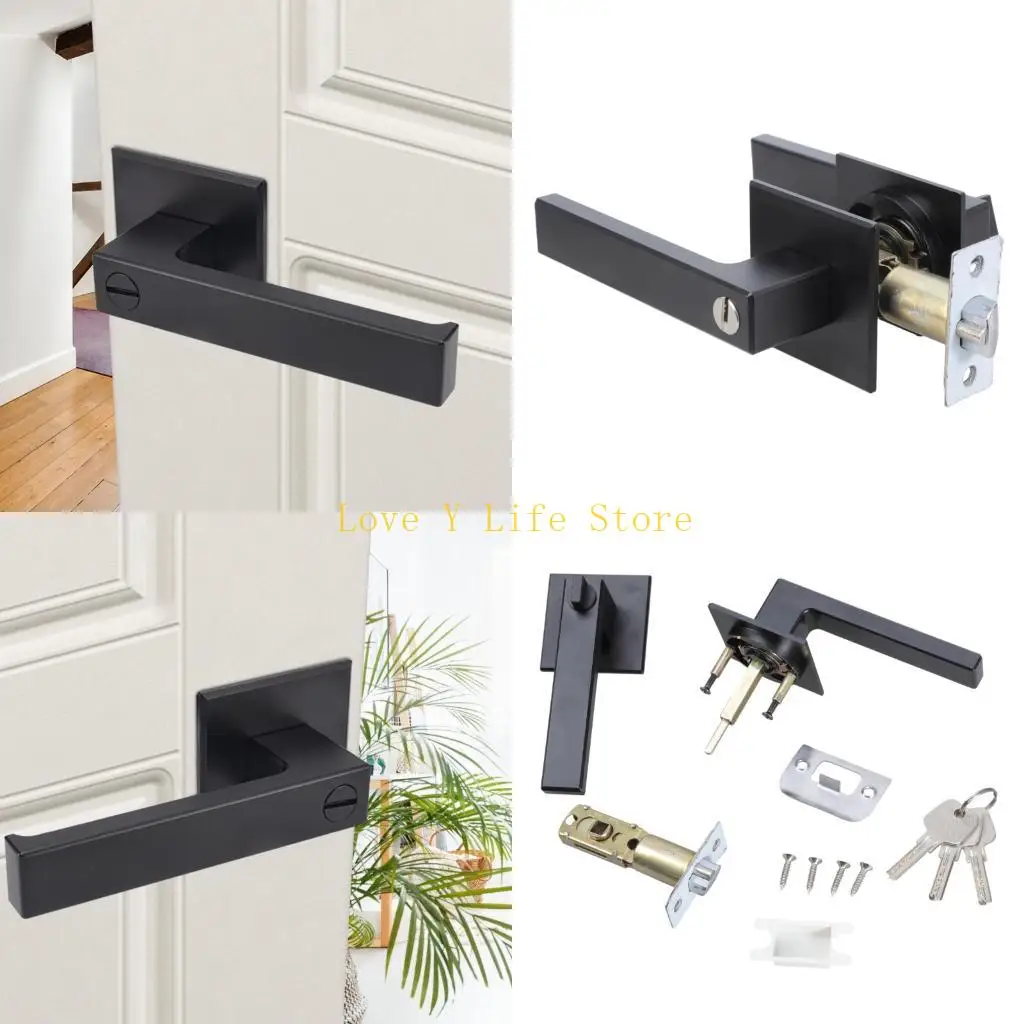 

L74C Дверной рычаг с подходящими засовами с одинаковым ключом, замок для входной двери для домашней безопасности