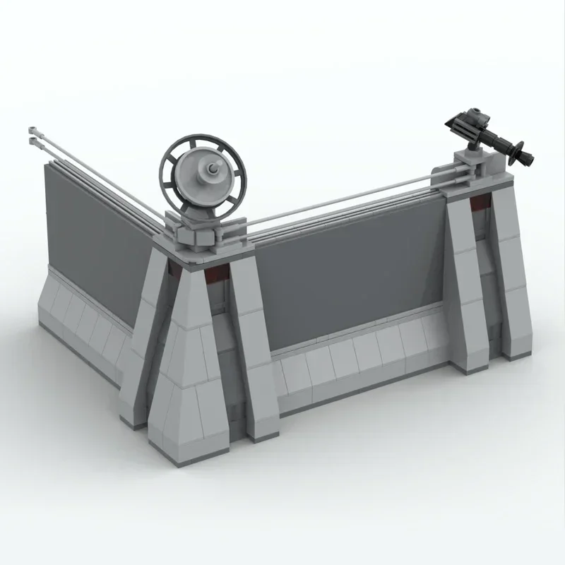 Star Movies Modello Moc Mattoni da costruzione Tecnologia da parete fortificata militare Blocchi modulari Regali Giocattoli di Natale Set fai da te Assemblaggio