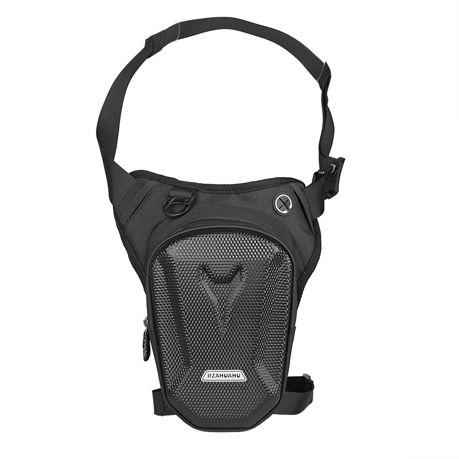 Motorbike Drop Waist Leg Bag EVA Hard Shell Motorcycle Leg Side Bag Outdoor Casual Waist Packs Bike Phone Purse Hip Bum Pack