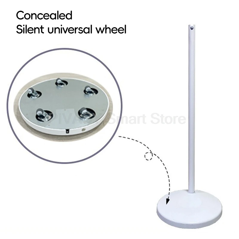 Carrello TV mobile con rotelle su ruote per schermo piatto con supporto angolare girevole Supporto da pavimento portatile Batteria mobile girevole