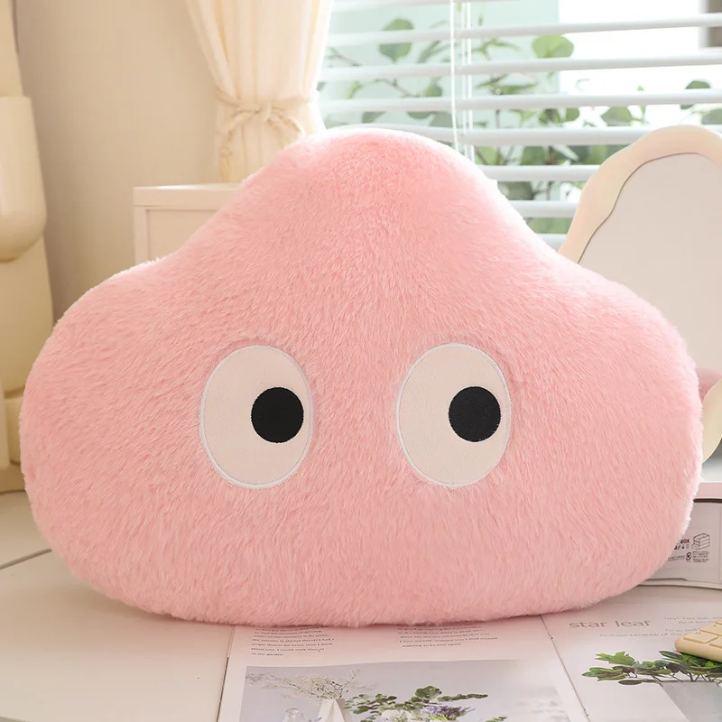 50cm Cartoon Big Eyes Cloud Throw Pillow Removable & Washable Soft Sofa Decorative Cushion Living Room Office Decoration