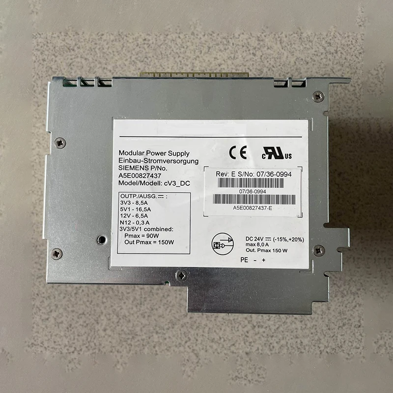 A5E 00827437   Оригинальный блок питания для Siemens IPC A5E 00827437 -E cV3_DC