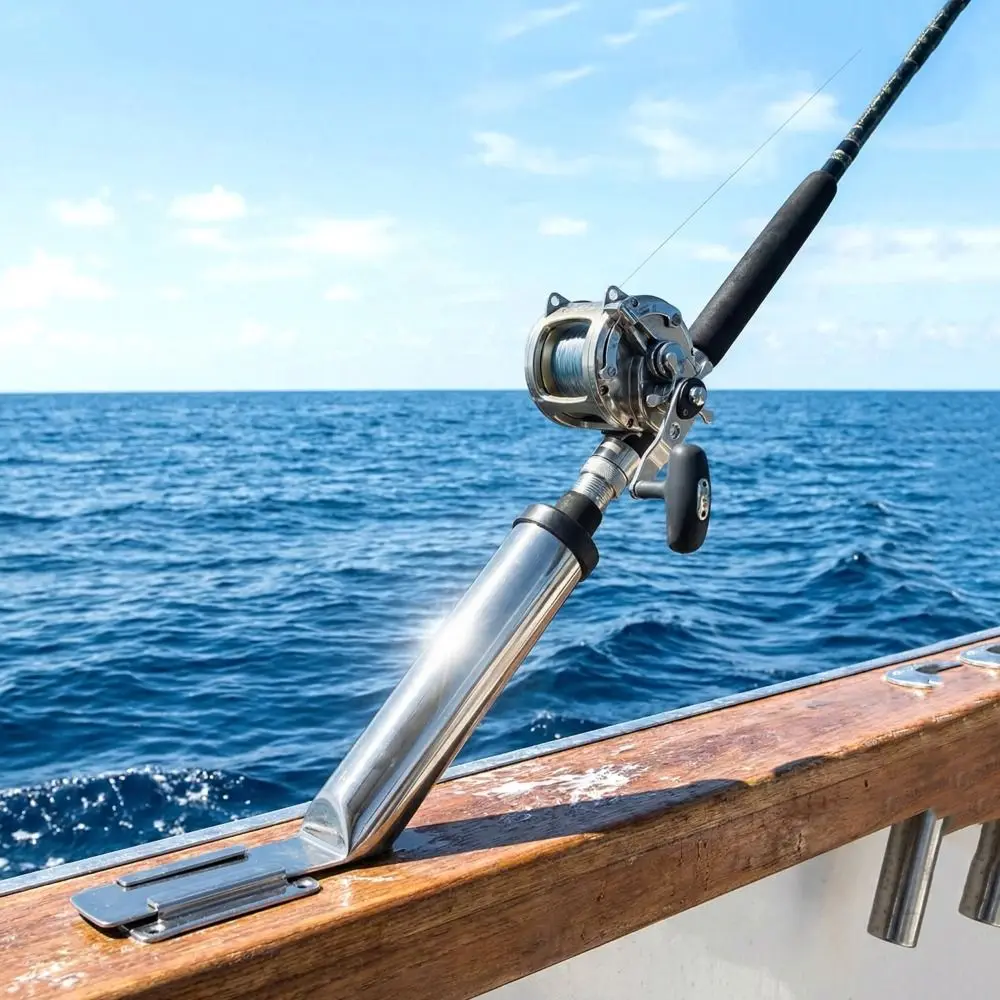 

Держатель для удочки из нержавеющей стали 304, съемный кронштейн для удилища, аксессуар для яхт, с возможностью крепления