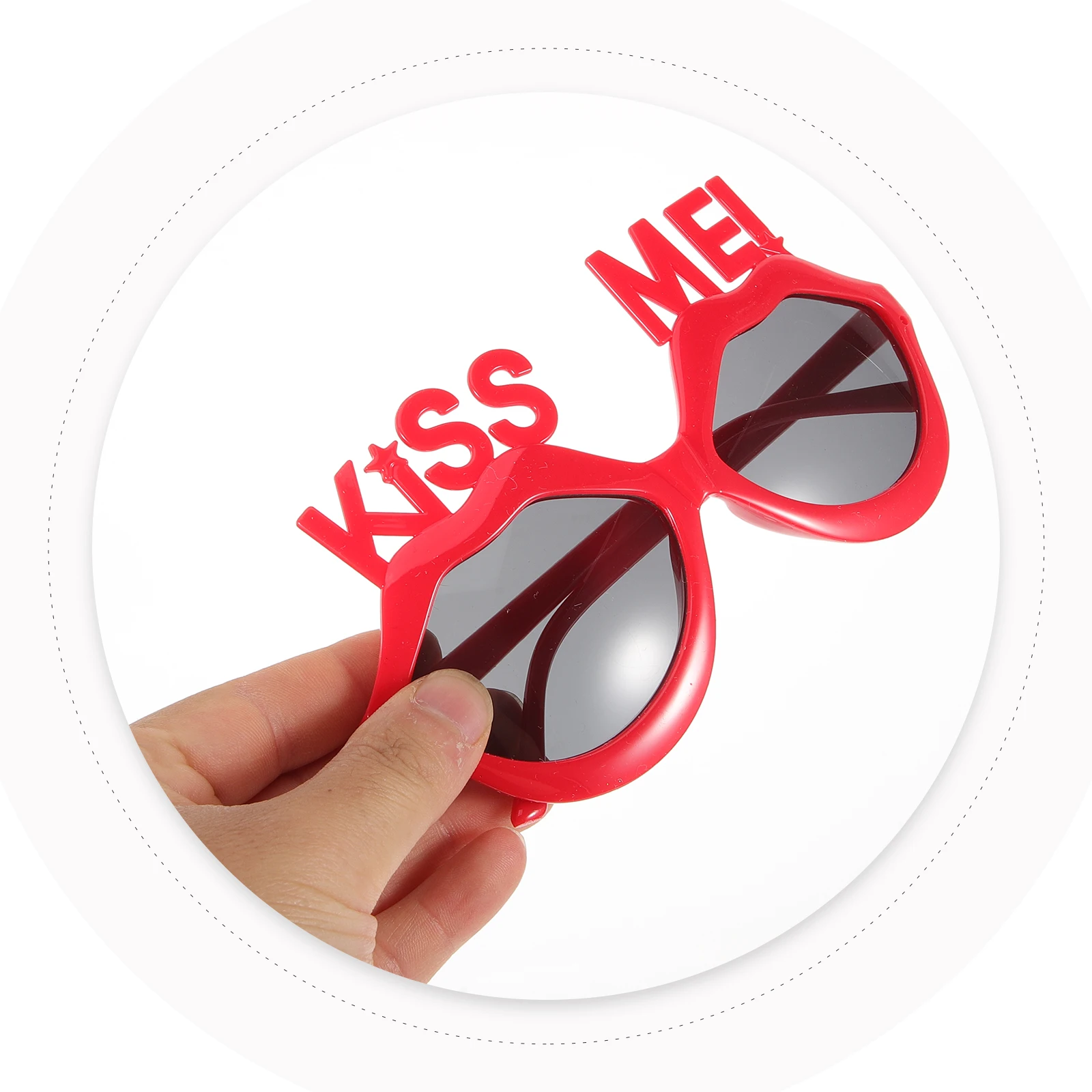 

Pink Lip Shaped Glasses for Party Stylish Plastic Sunglasses Fun Photo Booth Props Adult Gifts Carnival Accessories