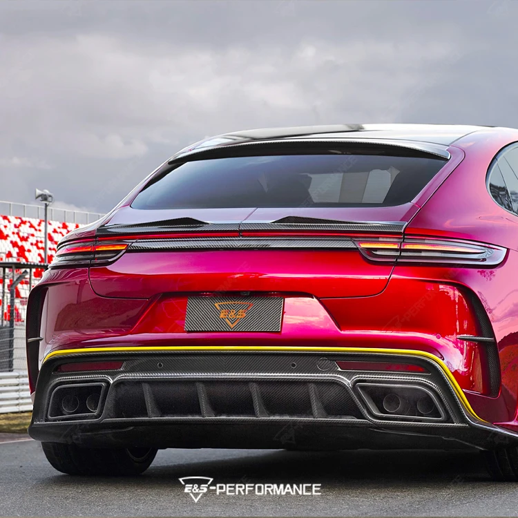 Car Spoiler Suitable for Porsche Panamera 971 Upgrade to M Style Carbon Fiber Spoiler