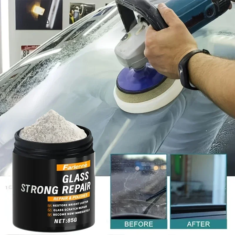 Super glass polishing powder|Restore glass clarity|Polishing for brightness|Glass scratch repair powder|Nanoscale scratch repair