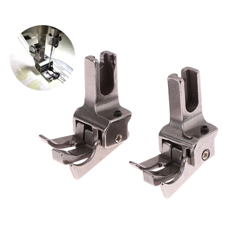 1Pc Dual Compensating Presser Foot For Make Pocket Open Wire Stop Presser Foot Industrial Sewing Machine Presser Foot