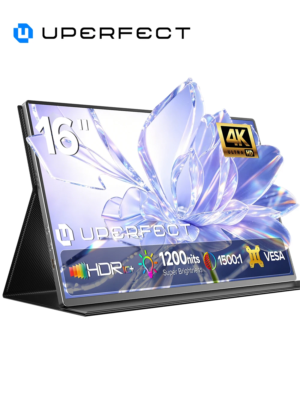 UPERFECT UColor T6 16 Inch 4K Sunlight Readable Monitor HDR Screen 3840x2400 IPS Laptop Extend Screen 1200Nits USB C HDMI 1500:1