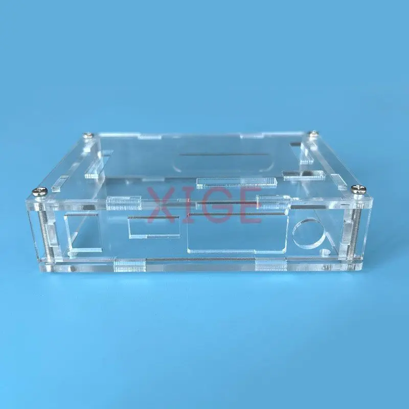 For VGA 2-AV HDMI-compatible Display Controller Driver Board Acrylic Protective Box Transparent Shell Storage Case