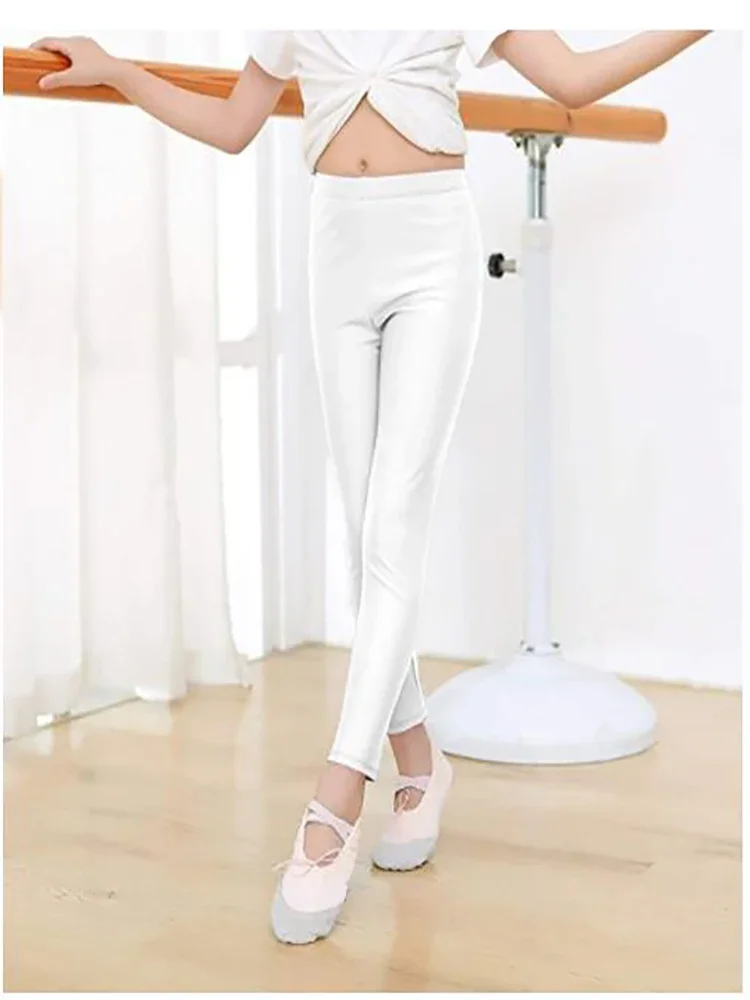 CosplaySpeerise Teen Girls 어린이를위한 운동 활성 댄스 레깅스 반짝 이는 운동 꽉 운동 요가 바지