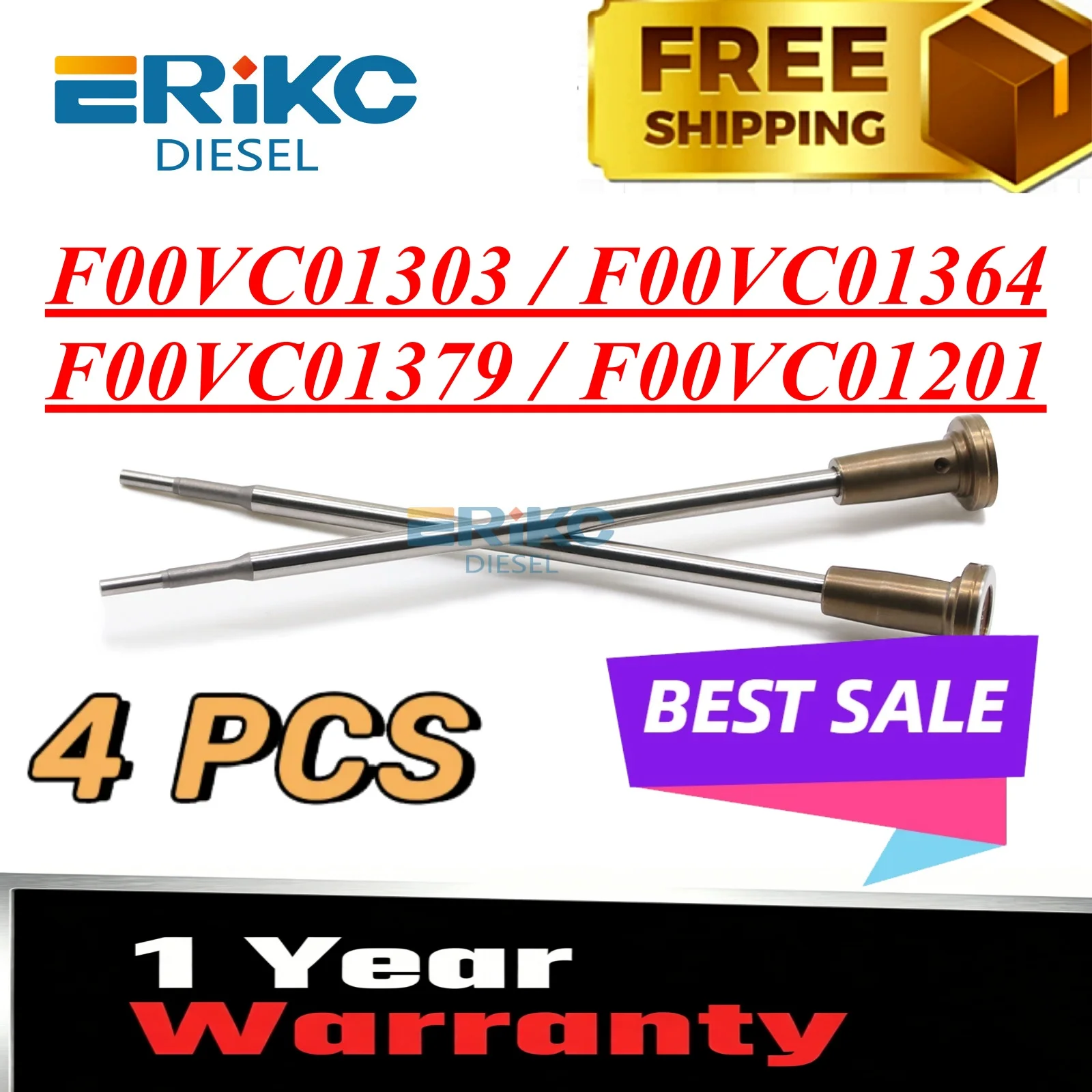 4PC F00VC01303 F00VC01364 Diesel Engine Parts F00VC01379 F00VC01201 Control Valve f00vc01379 f00vc01201 For Bosch