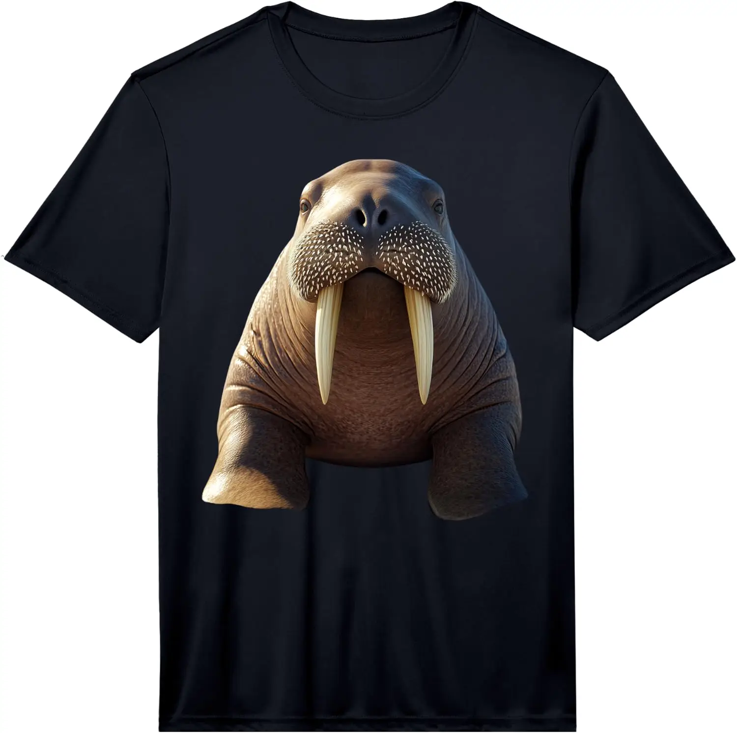 Walrus With Tusks Seal Pacific Walruses Performance T-Shirt 100% Cotton Trendy Y2K Short-Sleeve Tee – Soft, Quick-Drying, All Occasion Casual  Suitable For Concert Party Hanging Out Sightseeing Trip