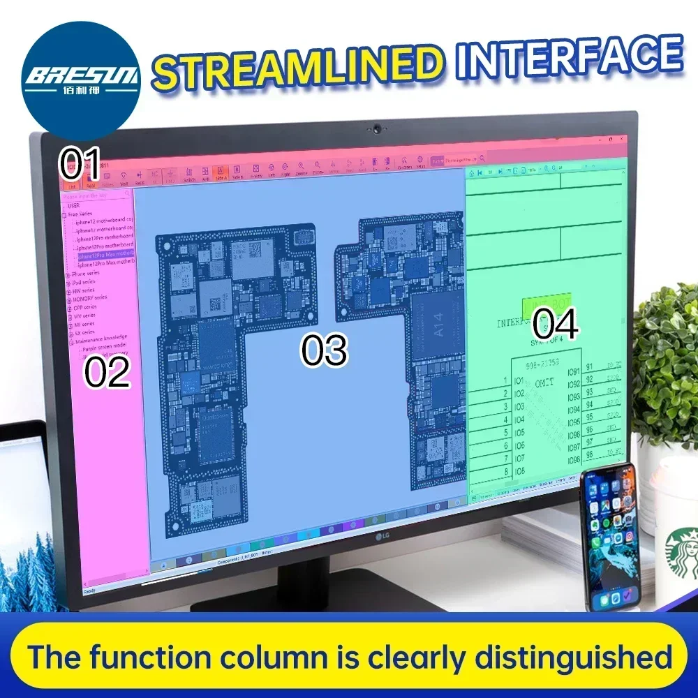 JC Schematic Diagram Bitmap ZXW JCID Intelligent Drawing for iPhone Android ipad Circuit integrated Diagram Bitmap ZXW Tools