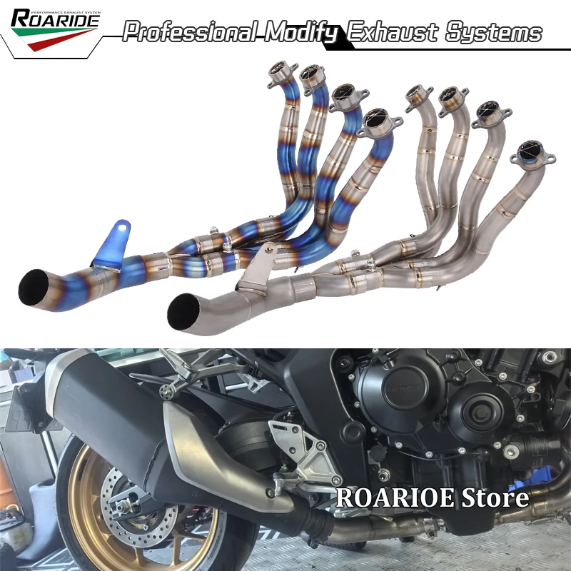 Slip On Modify Titanium Alloy Motorcycle Exhaust Front Link Pipe Muffler Header Tube For HONDA CB1000 HORNET / SP 2025 2026 2027