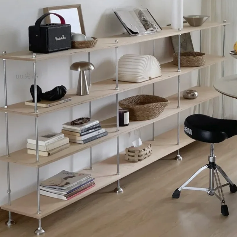 

Американские минималистичные книжные шкафы из нержавеющей стали, современные роскошные многоуровневые стеллажи для гостиной, кабинет, мебель для дома FYBF