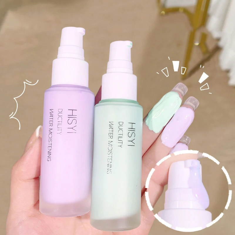Primer sedoso y transparente, crema natural para iluminar y prevenir el maquillaje de venir fácilmente, base líquida,