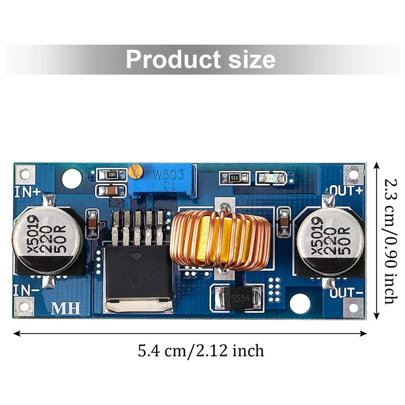 DC-DC調整可能なバックコンバーター、低減電圧レギュレーター、パワーモジュール、4v-38v〜1.25v-36v、8個