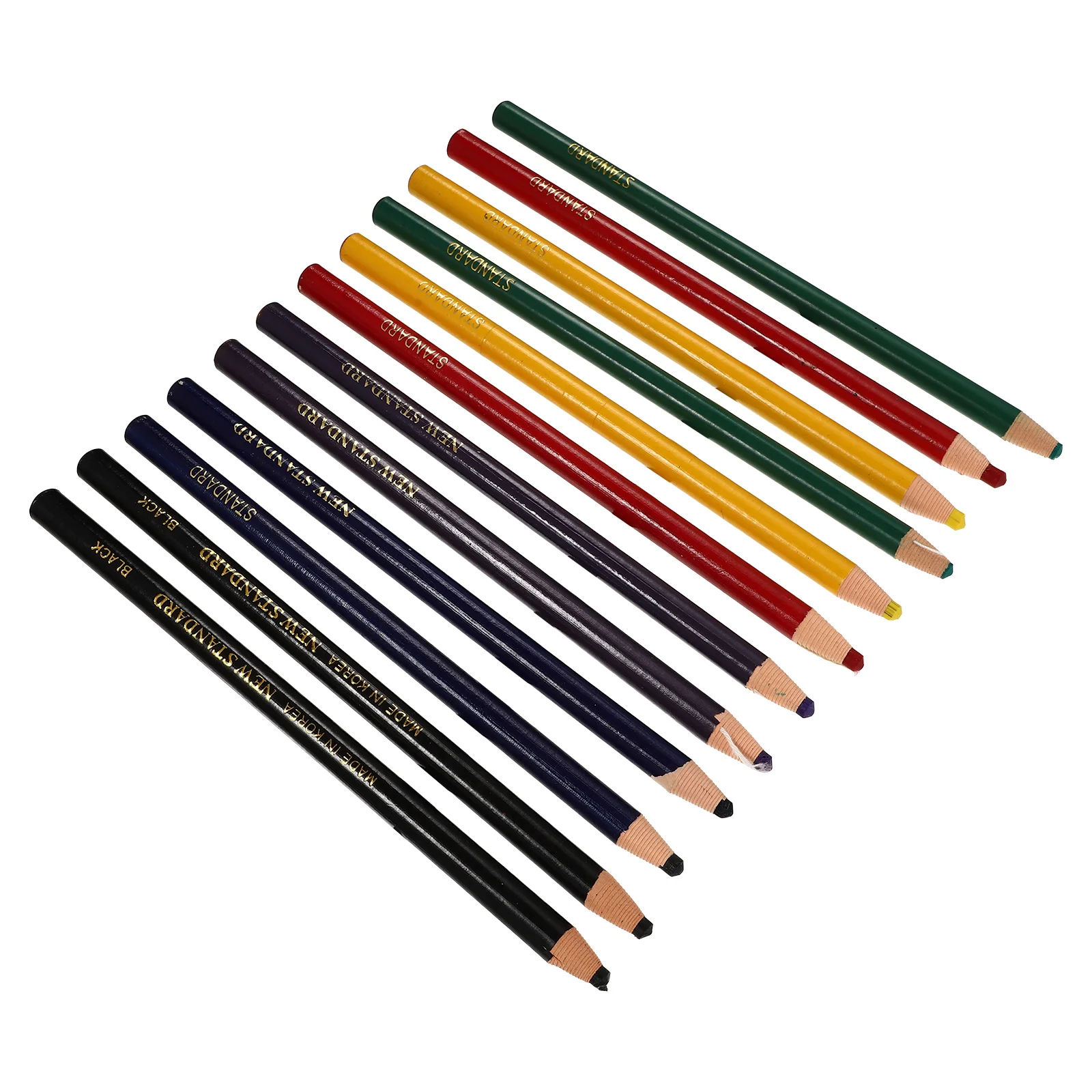 

12Pcs Pull-Up Drawstring Crayons Bamboo Plastic Marker Pens No Cutting Needed for Fabric Glass Ceramics Wood Multi-Purpose