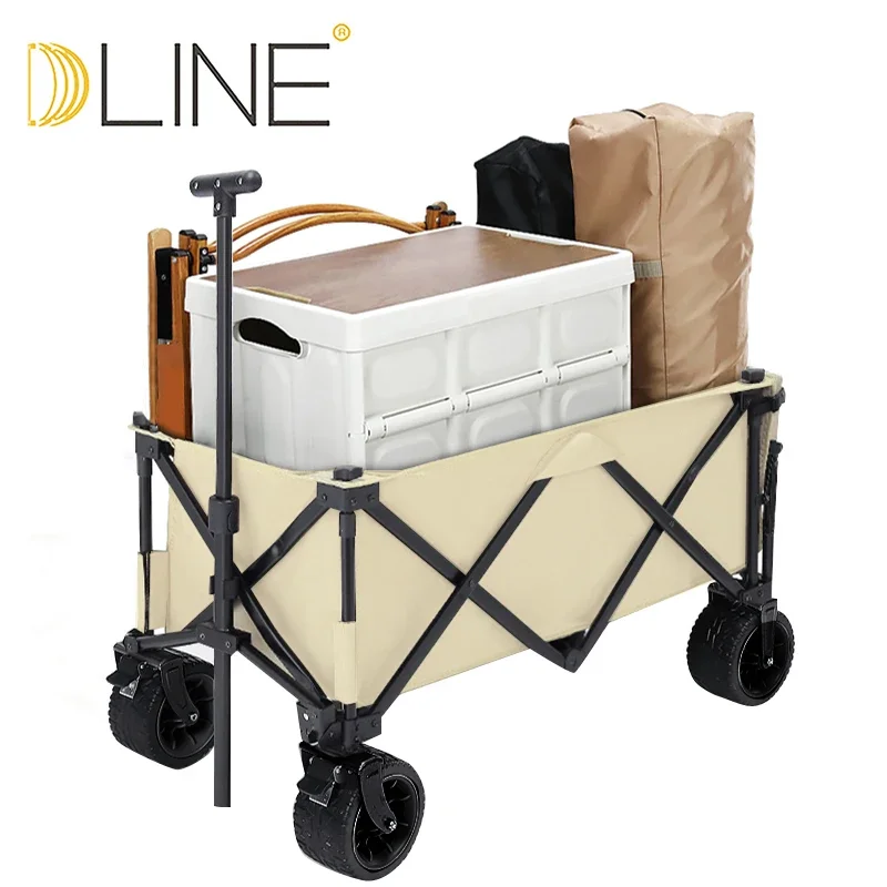 OEM Picnic Folding Hand Luggage Cart Wholesale Multi-function Adjustable Handle Gathering Vehicle