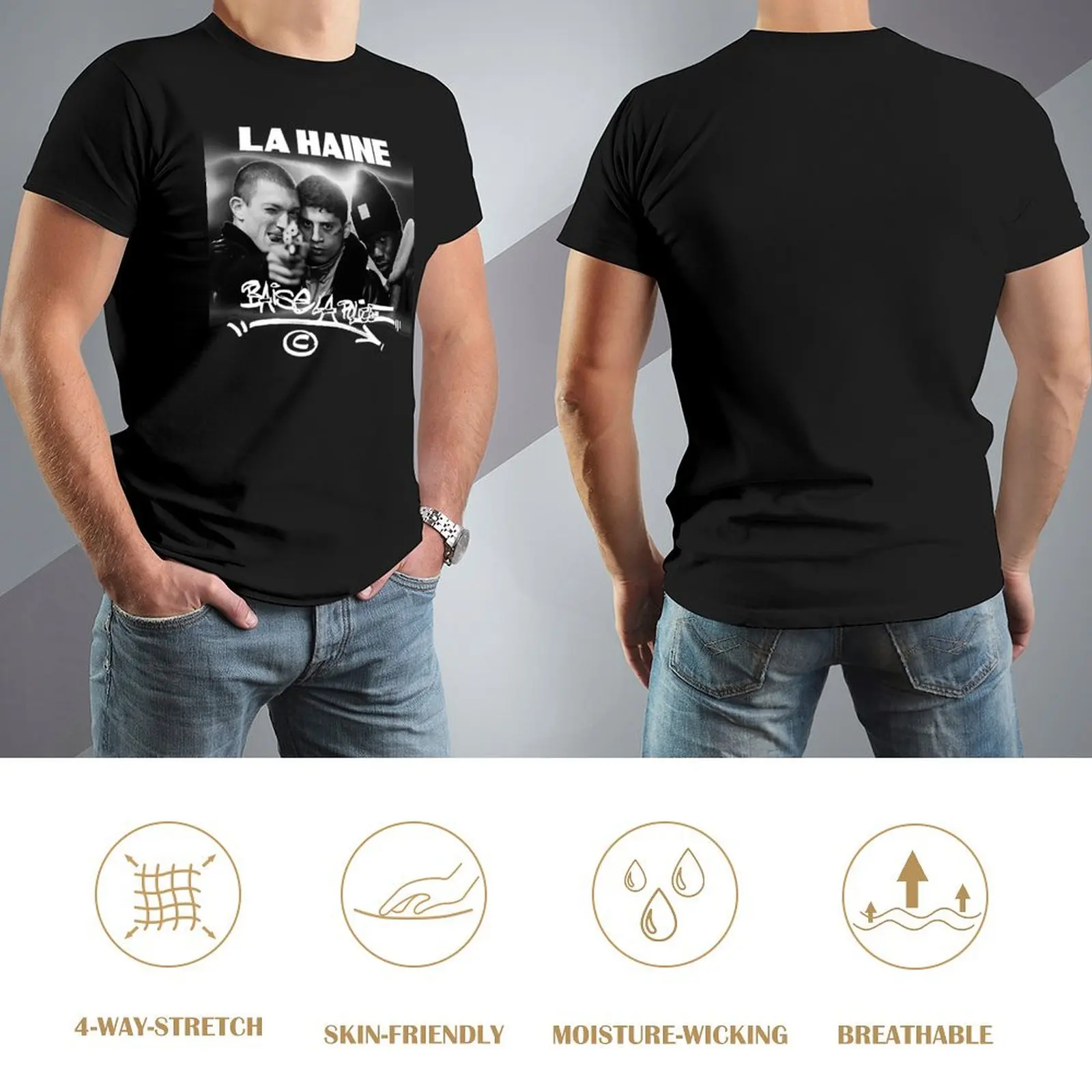 La Haine L’Odio Gifts T-Shirt tees summer top street wear anime figures cotton t shirt men image 4