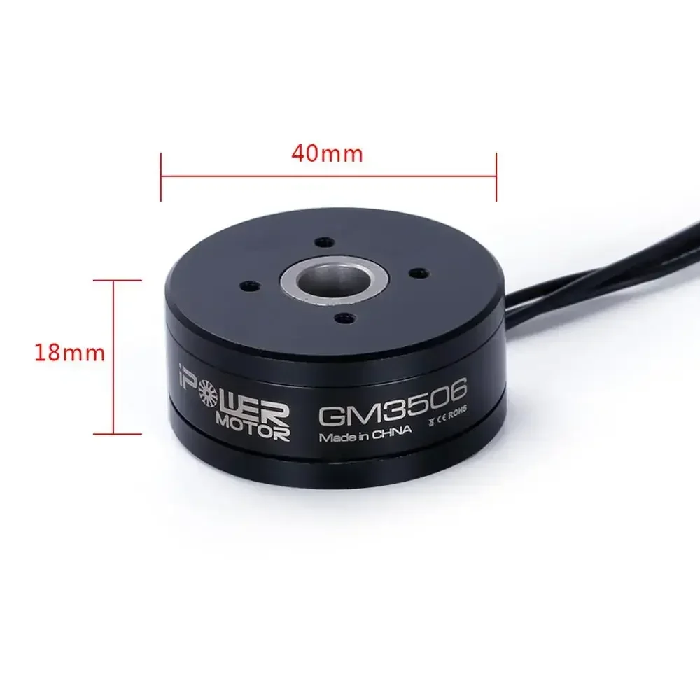 IFlight IPower Motor GM3506 130T With AS5048A Encoder 3506 Hollow shaft Brushless Gimbal Motor for SLR Camera Stabilization