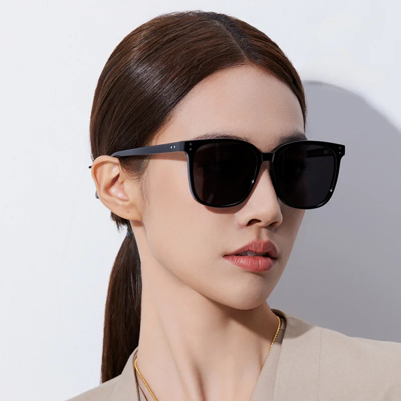 

58261 Women's Fashionable All-Match Square Sunglasses TR Polarized Temperament UV Protection Glasses