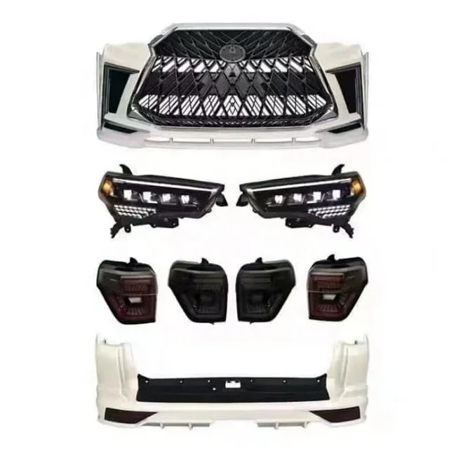 

Hot Sale Auto Accessories Plastic 4 Runner 10-22 Car Body Kit Upgrade Lexus Style Convert Bumper Kits