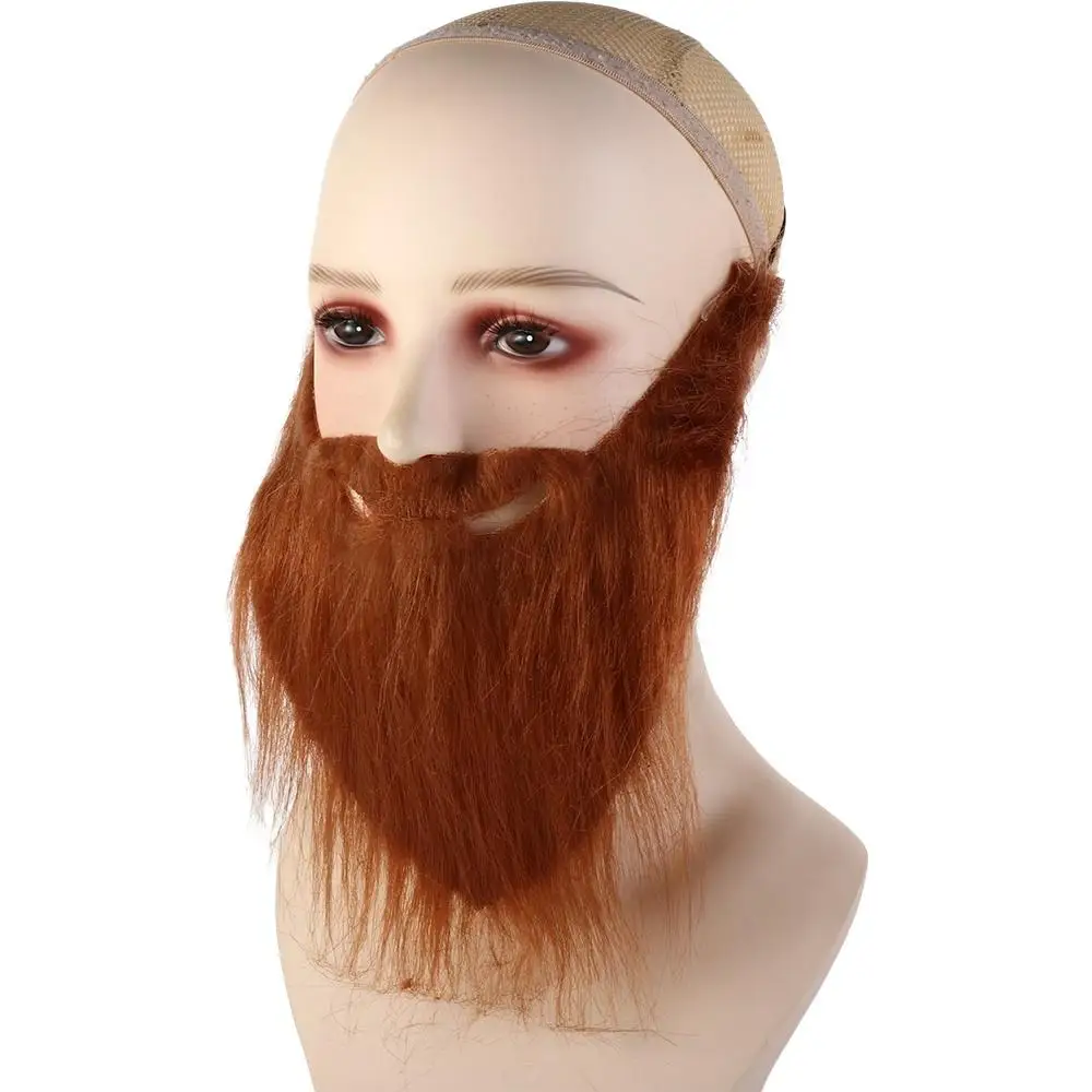 Artificial Beard Realistic Fake Beard Fake Beard Long Fluff Halloween Fake Mustache Simulated DIY Santa Claus Cosplay