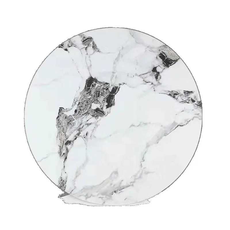 

Thickened dining table round table turntable marble round rotating household desktop rock slab turntable