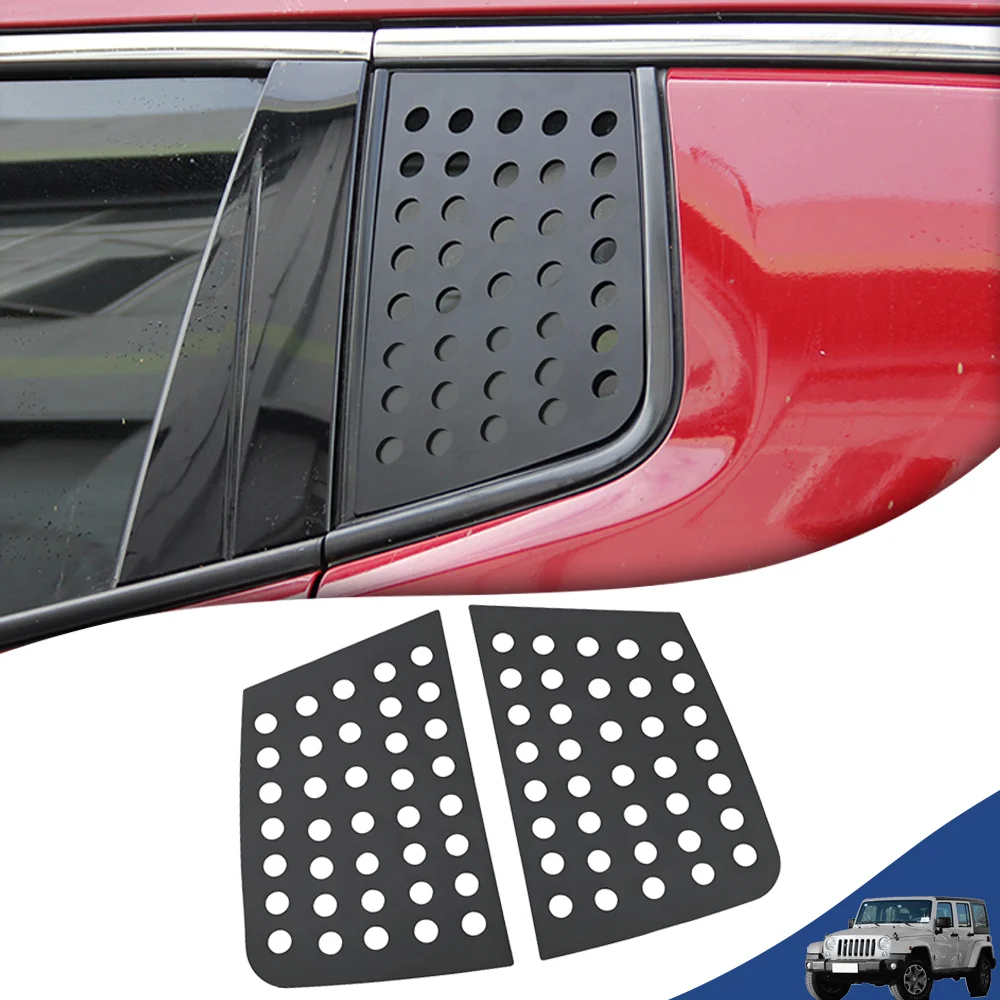 

PVC Car Rear Window Door Triangle Glass Panel Decoration Cover Stickers for Jeep Compass 4-Doors 2017-2023 Exterior Accessories