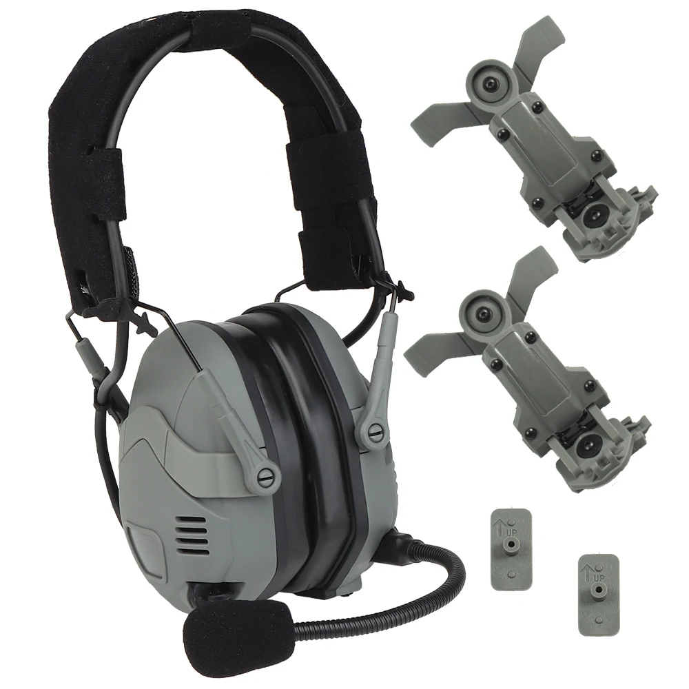 NONE Bluetooth Elektronische Anti-lärm Schießen Headset Taktische Jagd Noise Reduction Schutz Ohrenschützer Drahtlose BT Kopfhörer 8