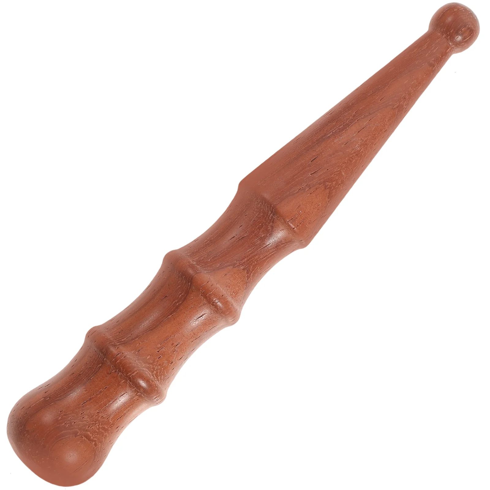 Thin Leg Rods Yoga Massage Sticks Tapping Great Fitness Yoga Rod Roller Annatto Massage Stick (Wood Color)